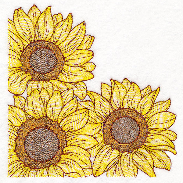 Glorious Sunflower Corner