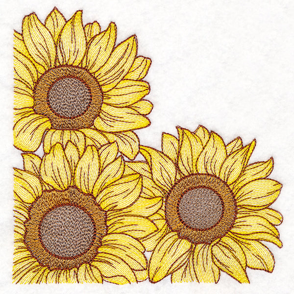 Glorious Sunflower Corner