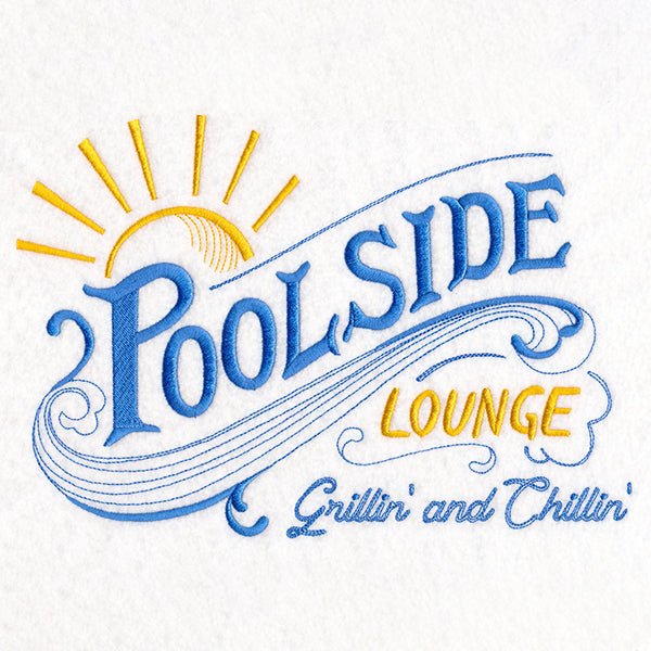 Poolside Lounge Market Sign