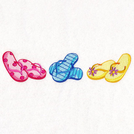Sizzling Summer Border - Flip Flops
