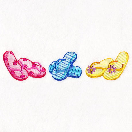 Sizzling Summer Border - Flip Flops
