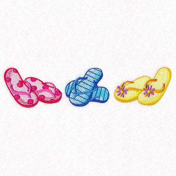 Sizzling Summer Border - Flip Flops