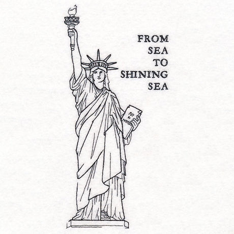From Sea to Shining Sea Statue of Liberty Etching