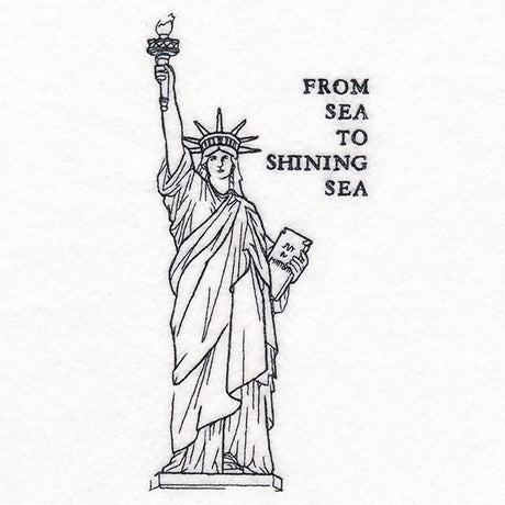 From Sea to Shining Sea Statue of Liberty Etching