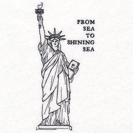 From Sea to Shining Sea Statue of Liberty Etching