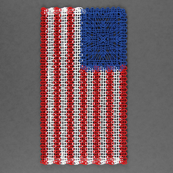 United States Flag (Battenburg Lace)