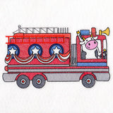 Americana Farm Parade - Cow Fire Truck