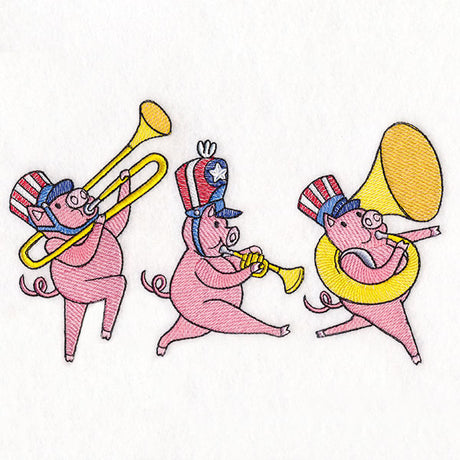 Americana Farm Parade - Pig Marching Band