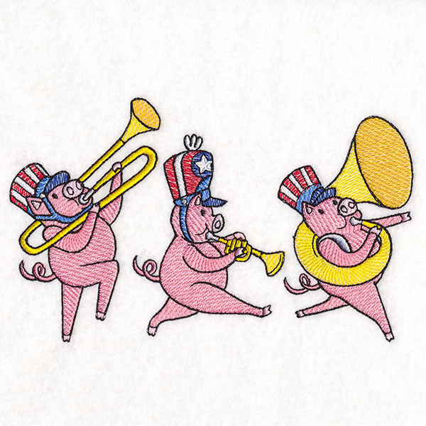 Americana Farm Parade - Pig Marching Band
