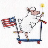 Americana Farm Parade - Sheep on Scooter