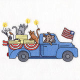 Americana Farm Parade - Cat and Dog Retro Truck