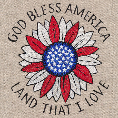 God Bless America Sunflower