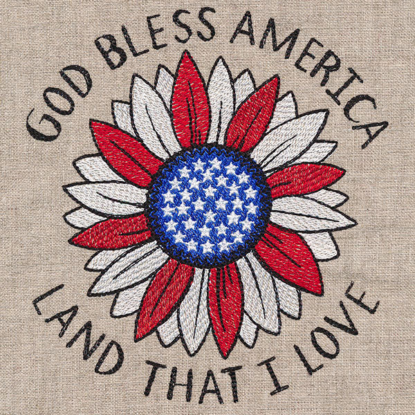 God Bless America Sunflower