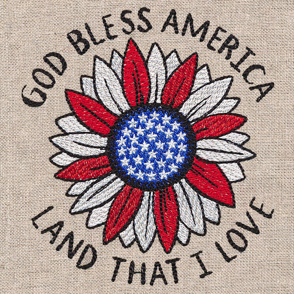 God Bless America Sunflower