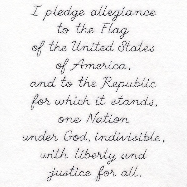 Pledge of Allegiance Script