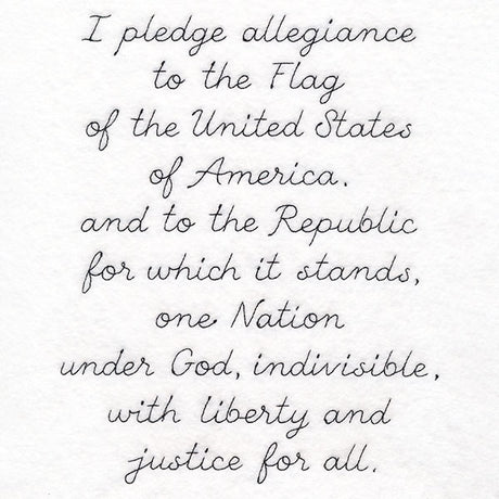 Pledge of Allegiance Script
