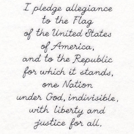 Pledge of Allegiance Script