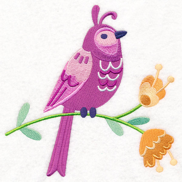 Summer Fun Bird and Flowers 4