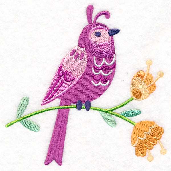 Summer Fun Bird and Flowers 4