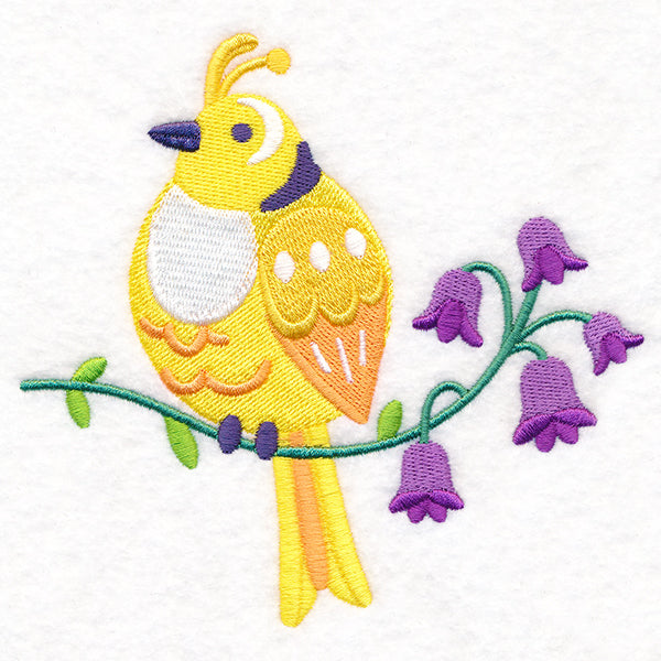 Summer Fun Bird and Flowers 3