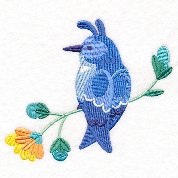 Summer Fun Bird and Flowers 1