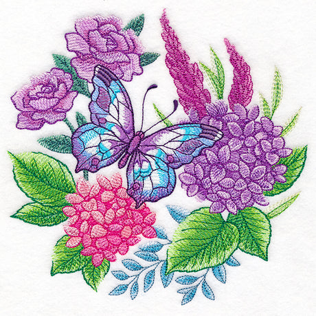 Heavenly Hydrangeas and Butterfly Bouquet