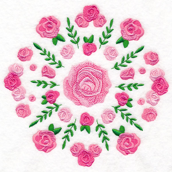 Mesmerizing Rose Medallion