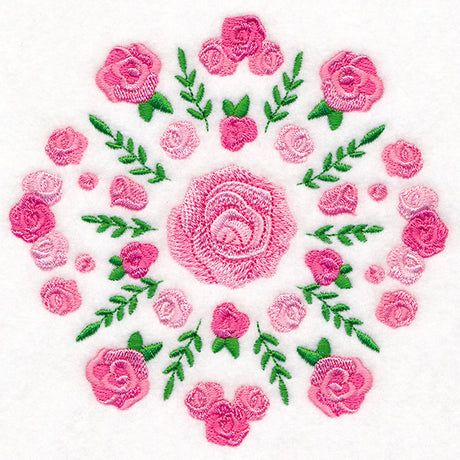 Mesmerizing Rose Medallion