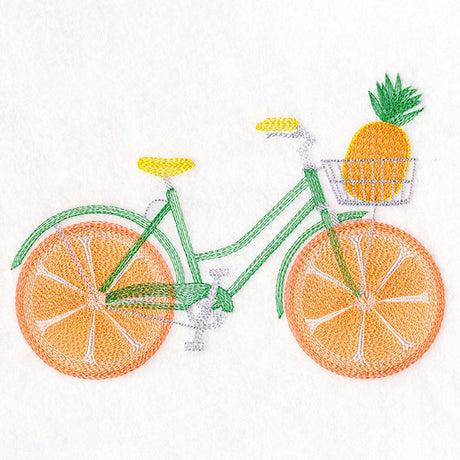 Fruit and Flowers Bicycle - Orange