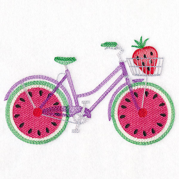 Fruit and Flowers Bicycle - Watermelon