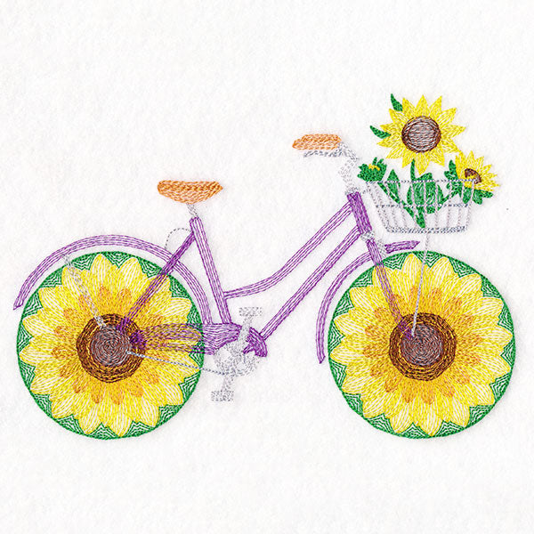 Fruit and Flowers Bicycle - Sunflower