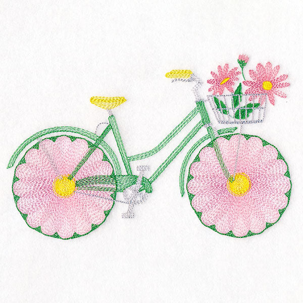 Fruit and Flowers Bicycle - Daisies