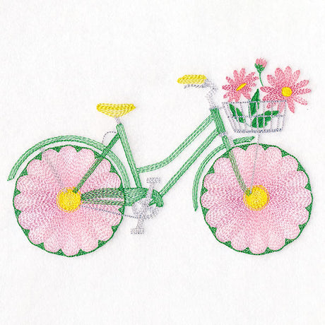 Fruit and Flowers Bicycle - Daisies