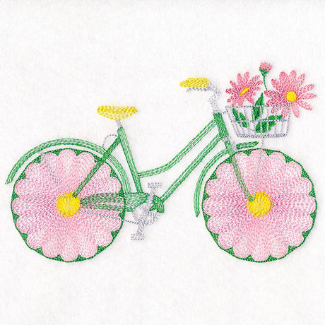 Fruit and Flowers Bicycle - Daisies