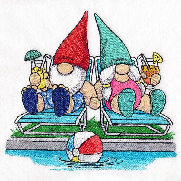 Poolside Relaxation Gnomes