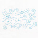 Summer Garden - Dragonflies (Edge-to-Edge Quilting)