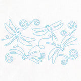 Summer Garden - Dragonflies (Edge-to-Edge Quilting)