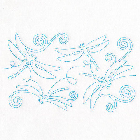 Summer Garden - Dragonflies (Edge-to-Edge Quilting)