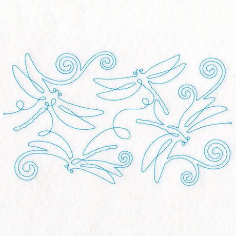 Summer Garden - Dragonflies (Edge-to-Edge Quilting)