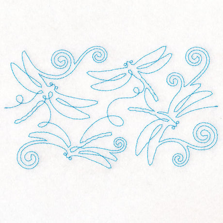 Summer Garden - Dragonflies (Edge-to-Edge Quilting)
