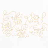 Summer Garden - Honeybees (Edge-to-Edge Quilting)