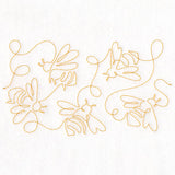 Summer Garden - Honeybees (Edge-to-Edge Quilting)
