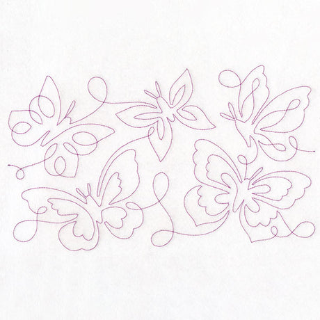 Summer Garden - Butterflies 1 (Edge-to-Edge Quilting)