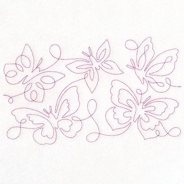 Summer Garden - Butterflies 1 (Edge-to-Edge Quilting)