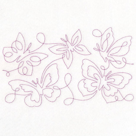 Summer Garden - Butterflies 1 (Edge-to-Edge Quilting)