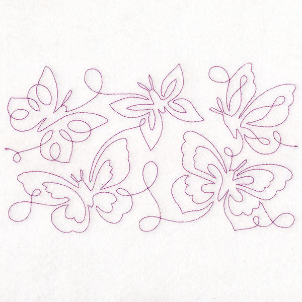 Summer Garden - Butterflies 1 (Edge-to-Edge Quilting)