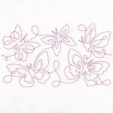 Summer Garden - Butterflies 1 (Edge-to-Edge Quilting)