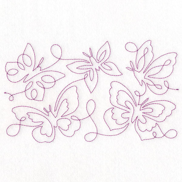 Summer Garden - Butterflies 1 (Edge-to-Edge Quilting)