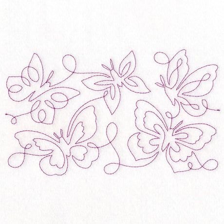 Summer Garden - Butterflies 1 (Edge-to-Edge Quilting)
