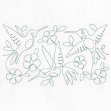 Summer Garden - Hummingbirds (Edge-to-Edge Quilting)